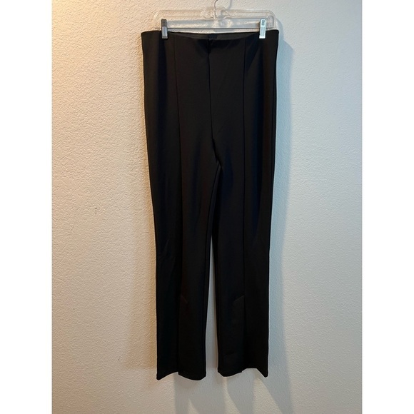 Women’s new H&M black flared slit hem leggings size large L - Picture 3 of 8